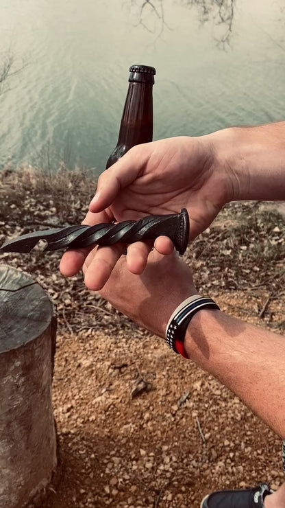 Railroad Spike Bottle Opener